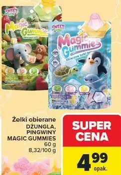 Carrefour Żelki obierane DŻUNGLA, PINGWINY MAGIC GUMMIES oferta