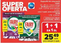 Carrefour Kapsułki do zmywarki Fairy (20 - 28 szt., różne rodzaje) oferta