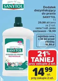 Carrefour Dodatek dezynfekujący do prania SANYTOL oferta