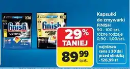 Carrefour Kapsułki do zmywarki Finish (90 - 100 szt., różne rodzaje) oferta