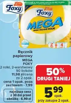 Carrefour Ręcznik papierowy MEGA FOXY oferta