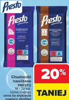 Carrefour Chusteczki nawilżane Presto oferta