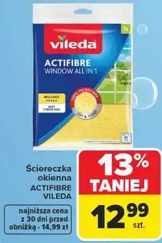 Carrefour Ściereczka okienna ACTIFIBRE VILEDA oferta