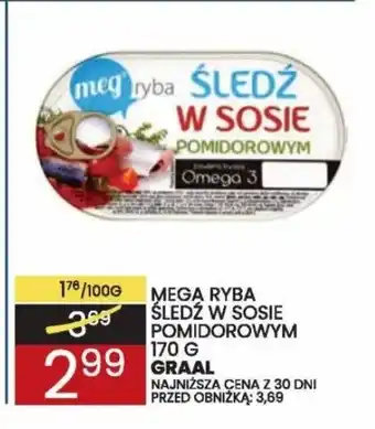 Wafelek Mega Ryba Sledź w sosie pomidorowym oferta