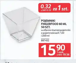 Selgros Pojemniki Fingerfood oferta