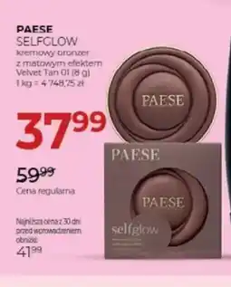 Jawa Drogerie Paese Selfglow kremowy bronzer oferta