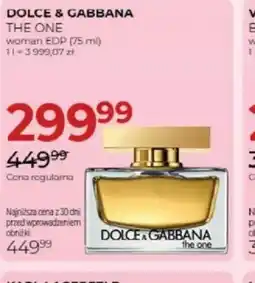 Jawa Drogerie Dolce & Gabbana The One woman EDP oferta