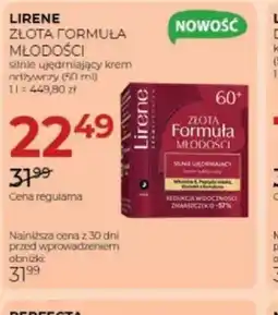 Jawa Drogerie Lirene Złota Formuła Młodości oferta