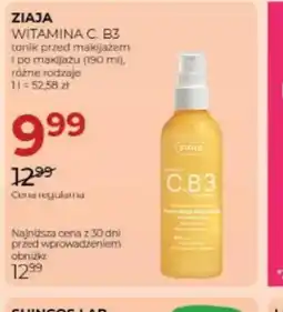 Jawa Drogerie Ziaja Witamina C.B3 tonik oferta