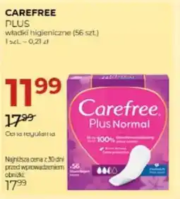 Jawa Drogerie Carefree Plus wkładki oferta