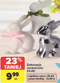 Carrefour Market Dekoracja ceramiczna ZAJAC oferta