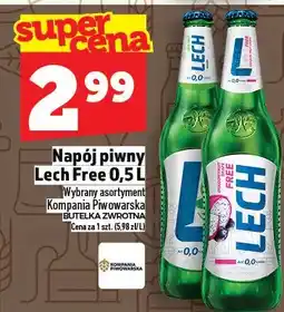 Topaz Napój piwny Lech Free oferta