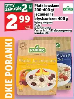 Topaz Płatki owsiane jęczmienne błyskawiczne oferta