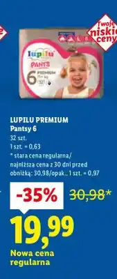 Lidl Pieluchy Premium Pantsy 6 oferta
