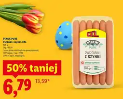 Lidl Parówki z szynki XXL oferta