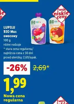 Lidl Mus owocowy różne rodzaje oferta