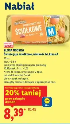 Jaja świeże ściółkowe, wielkość M, klasa A