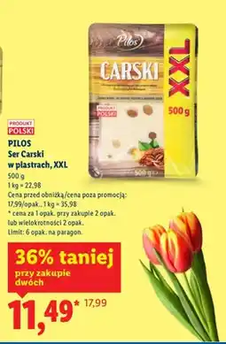 Lidl Ser Carski w plastrach, XXL oferta