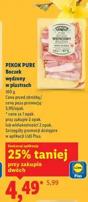 Lidl Boczek wędzony w plastrach oferta