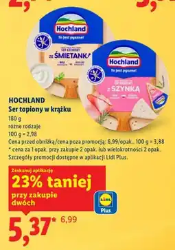 Lidl Ser topiony w krążku oferta