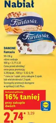 Lidl Jogurt Fantasia różne rodzaje oferta