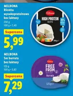 Lidl Ser burrata bez laktozy oferta