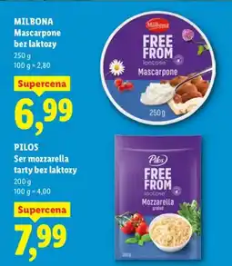 Lidl Ser mozzarella tarty bez laktozy oferta