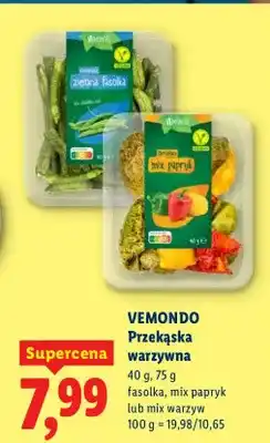 Lidl Przekąska warzywna fasolka, mix papryk lub mix warzyw oferta