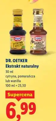 Lidl Ekstrakt naturalny cytryna, pomarańcza lub wanilia oferta