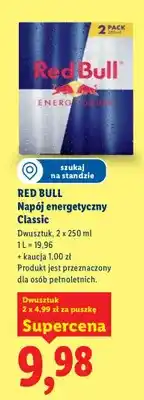 Lidl Napój energetyczny Red Bull Classic dwusztak oferta
