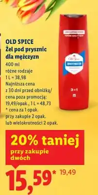 Lidl Żel pod prysznic dla mężczyzn różne rodzaje oferta
