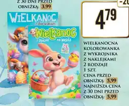 Dino WIELKANOCNA KOLOROWANKA Z WYKROJNIKA Z NAKLEJKAMI 2 RODZAJE 1 SZT oferta