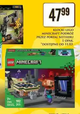Dino KLOCKI LEGO MINECRAFT PODRÓŻ PRZEZ PORTAL NETHERU oferta