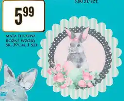 Dino MATA FILCOWA RÓŻNE WZORY ŚR. 39 CM, 1 SZT oferta