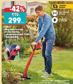 Biedronka Akumulatorowa podkaszarka, z akumulatorem 4 Ah i ładowarką oferta