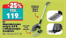 Biedronka Akumulatorowe nożyce, 3,6 V, z teleskopowym trzonkiem oferta