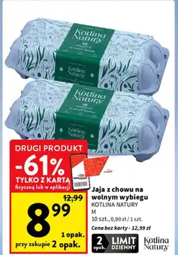 Intermarche Jaja z chowu na wolnym wybiegu Kotlina Natury M oferta