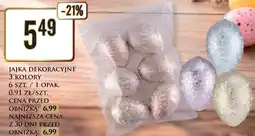 Dino Jajka dekoracyjne 3 kolory 6 szt oferta