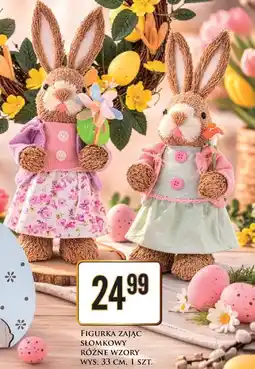 Dino Figurka zając słomkowy różne wzory wys. 33 cm oferta