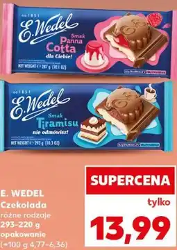 Kaufland Czekolada E. Wedel różne rodzaje oferta
