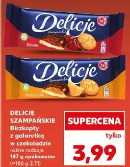 Kaufland Biszkopty z galaretką w czekoladzie Delicje Szampańskie oferta
