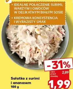 Kaufland Sałatka z surimi i ananasem oferta