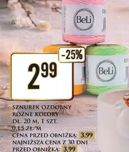 Dino Sznurek ozdobny różne kolory dł. 20 m, 1 szt oferta