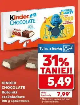 Kaufland Batoniki czekoladowe Kinder Chocolate oferta
