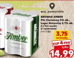 Kaufland Browar Amber Pils Chmielowy, Lager Naturalny oferta