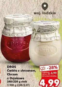 Kaufland DROS Ćwikła z chrzanem, Chrzan z Osjakowa oferta