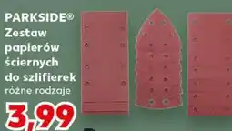 Kaufland PARKSIDE Zestaw papierów ściernych do szlifierek różne rodzaje oferta