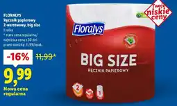 Lidl FLORALYS Ręcznik papierowy 2-warstwowy, big size 1 rolka oferta