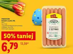 Lidl PIKOK PURE Parówki z szynki, XXL oferta