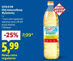 Lidl VITA D'OR Olej słonecznikowy Wyśmienity oferta